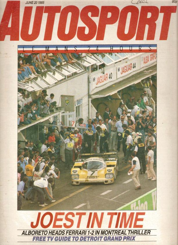 Журнал Autosport 20 июня 1985