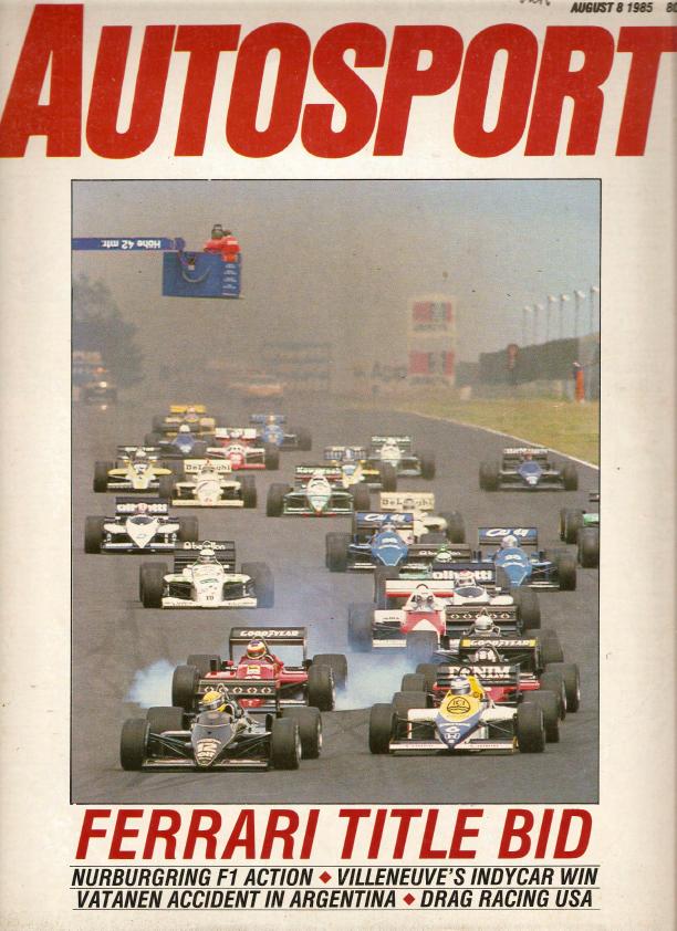 Журнал Autosport 08 августа 1985