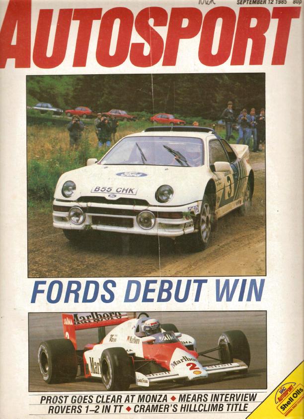 Журнал Autosport 12 сентября 1985