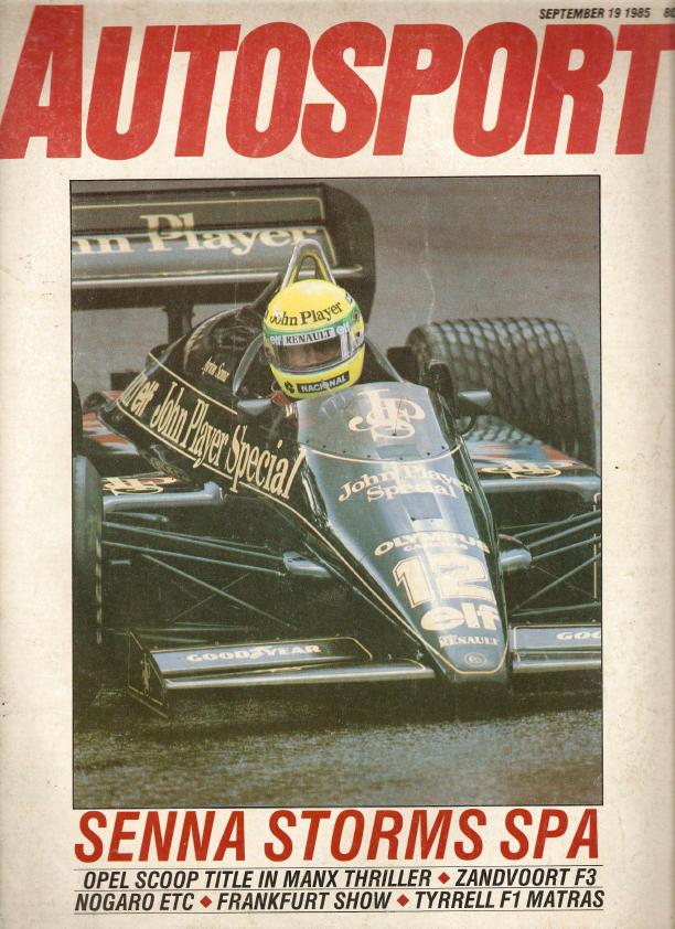 Журнал Autosport 19 сентября 1985