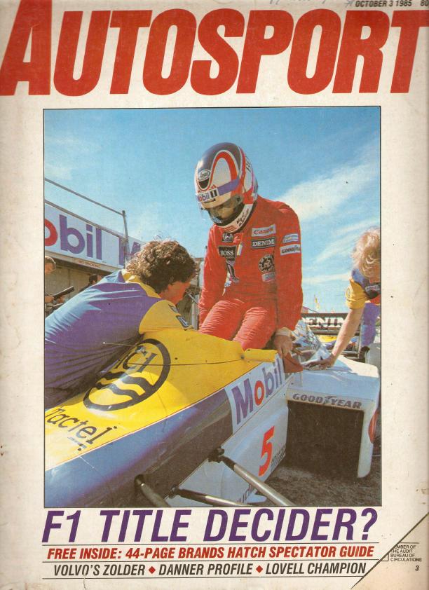 Журнал Autosport 03 октября 1985