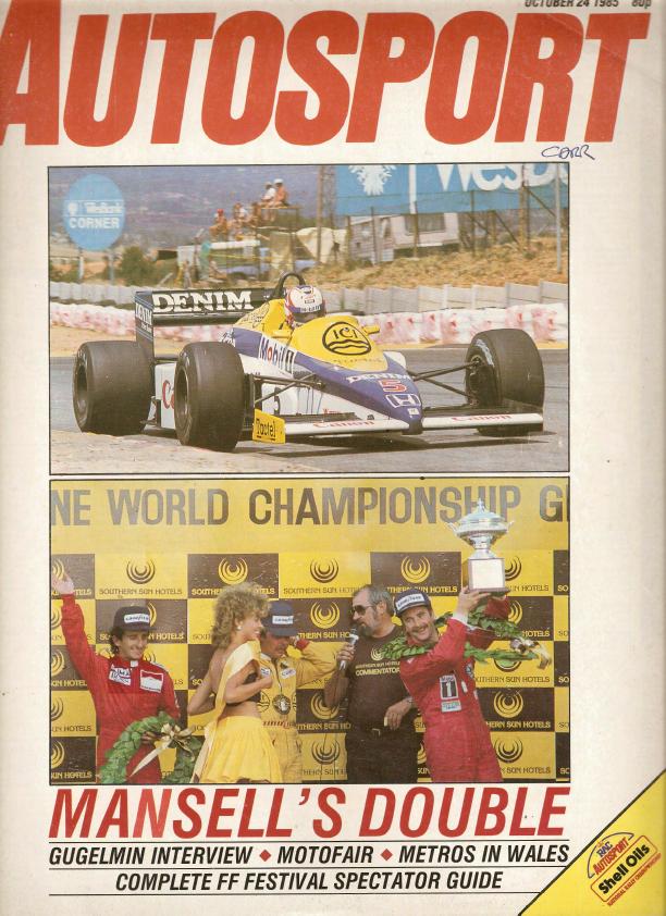 Журнал Autosport 24 октября 1985