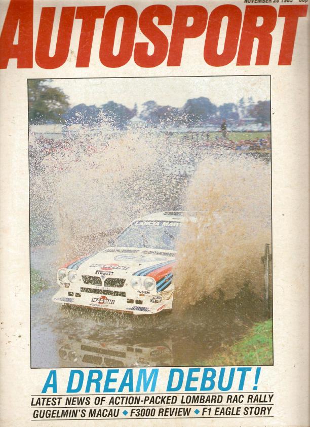 Журнал Autosport 28 ноября 1985