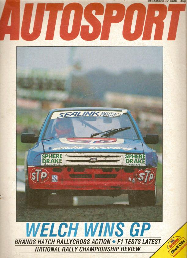 Журнал Autosport 12 декабря 1985