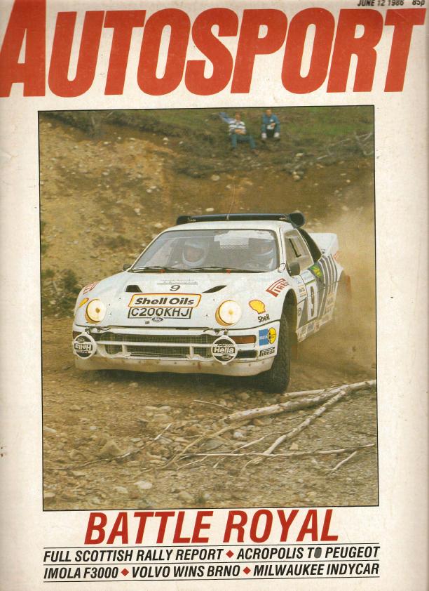 Журнал Autosport 12 июня 1986
