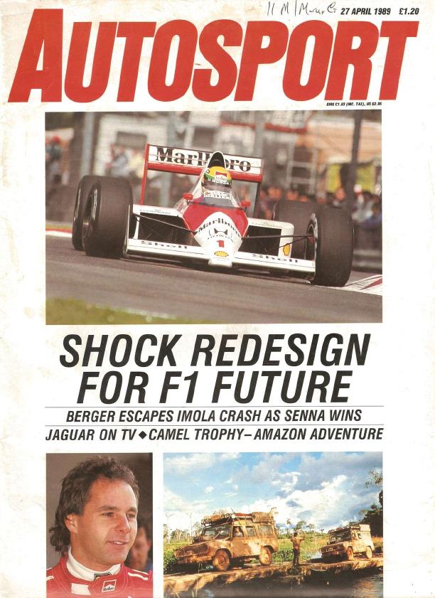 Журнал Autosport 13 апреля 1989