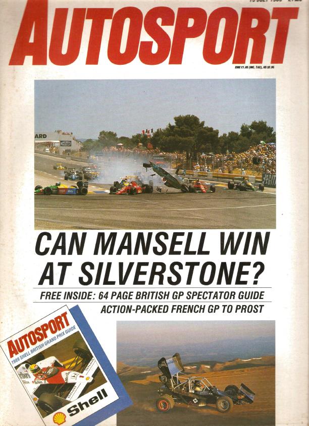 Журнал Autosport 13 июля 1989