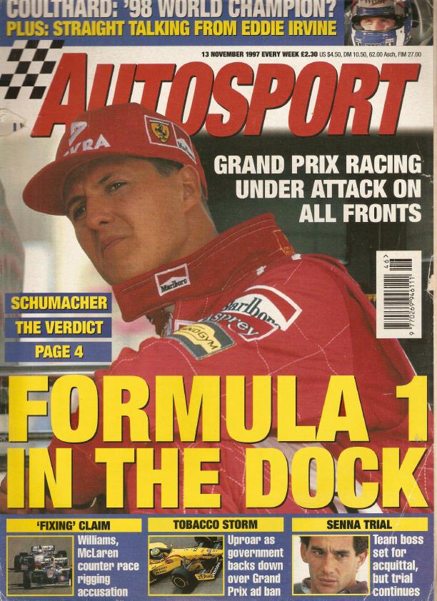 Журнал Autosport 13 ноября 1997