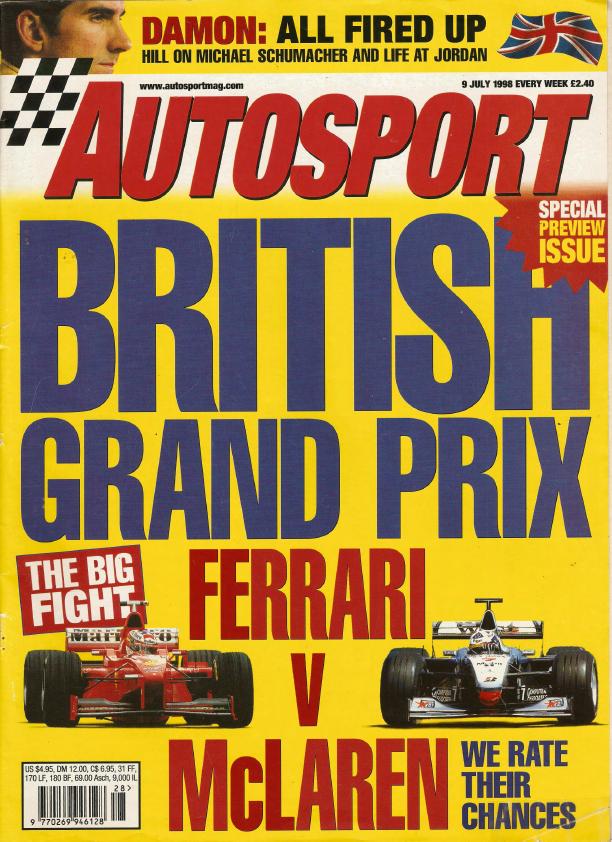 Журнал Autosport 09 июля 1998