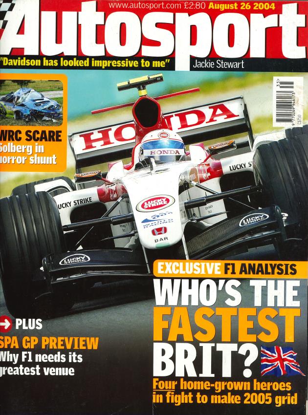 Журнал Autosport 26 августа 2004