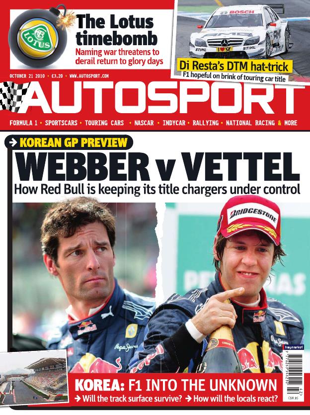 Журнал Autosport 21 октября 2010