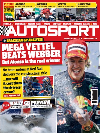Журнал Autosport 11 ноября 2010