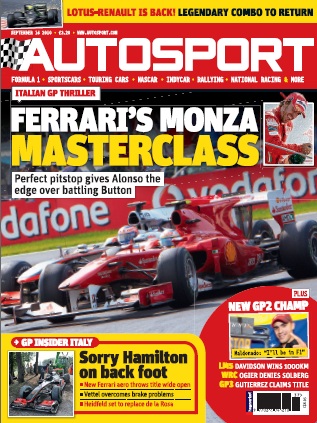 Журнал Autosport 16 сентября 2010
