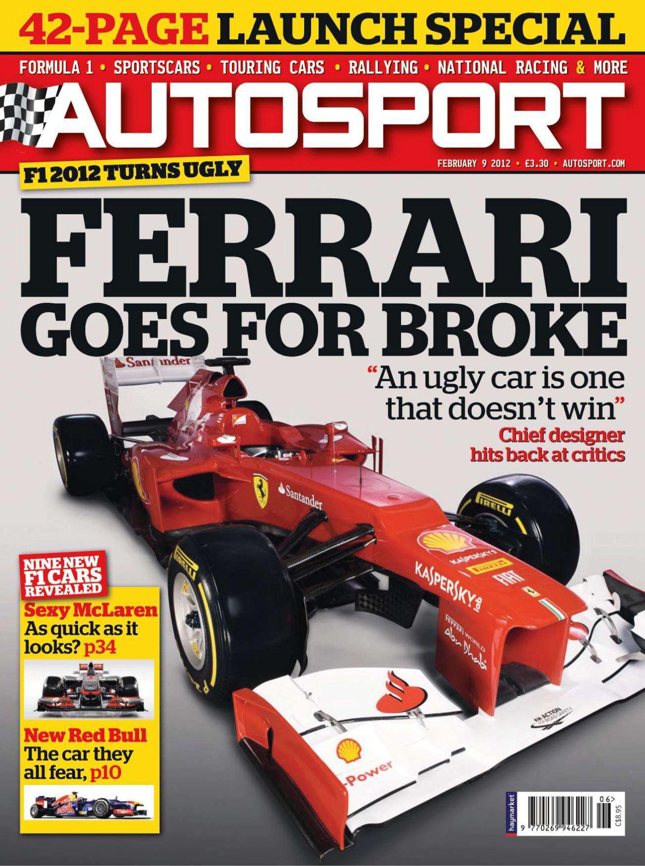 Журнал Autosport 9 февраля 2012