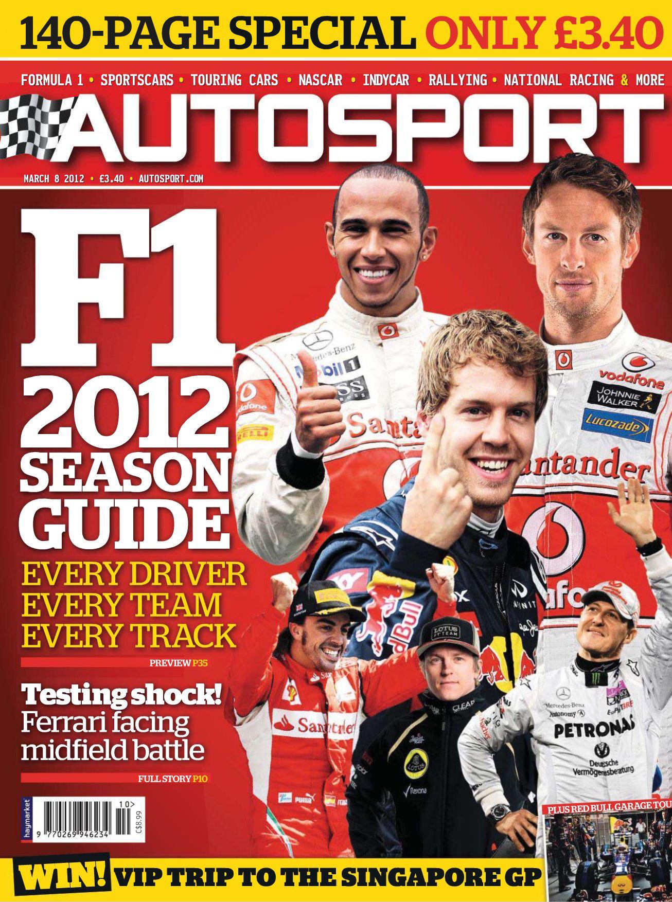 Журнал Autosport 8 марта 2012