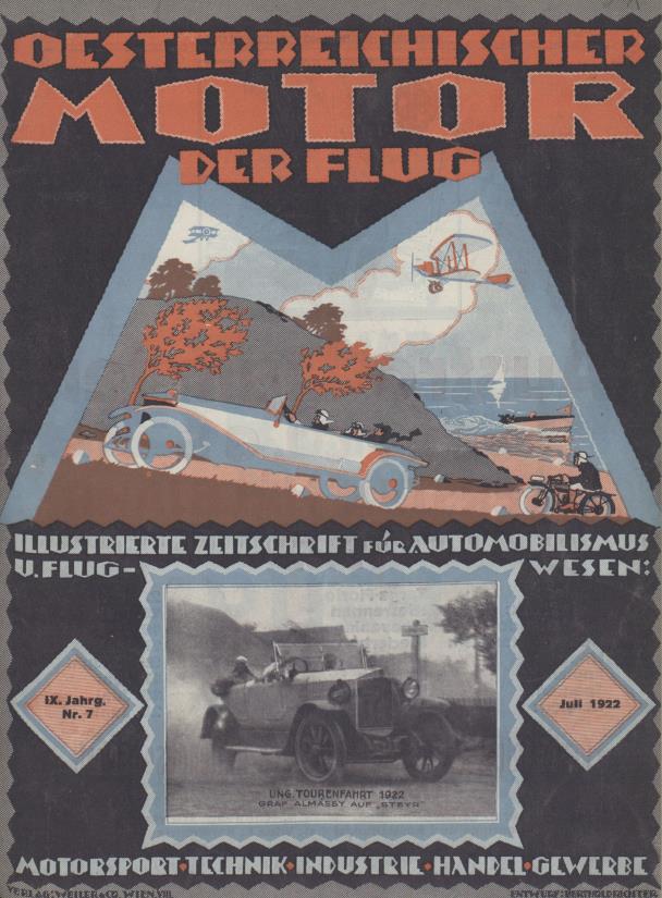Журнал Osterreichischer motor der flug №7 1922