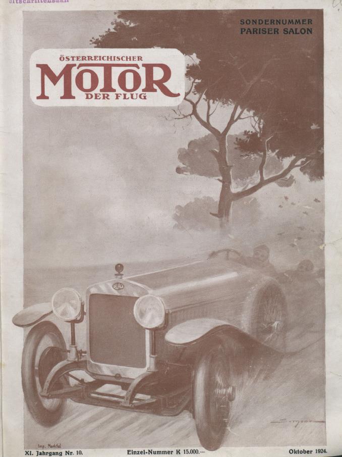 Журнал Osterreichischer motor der flug №10 1924