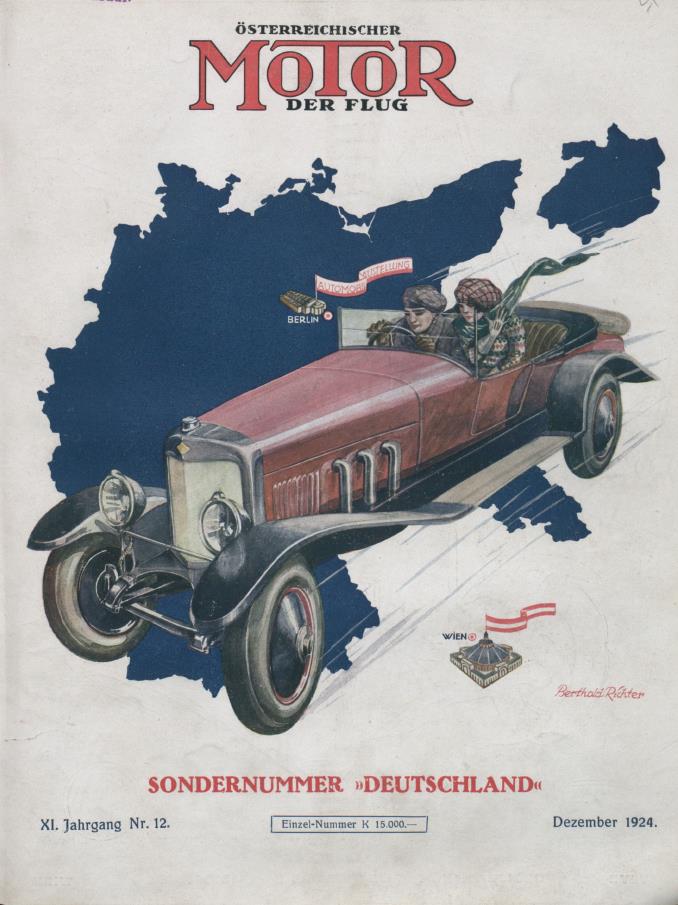 Журнал Osterreichischer motor der flug №12 1924
