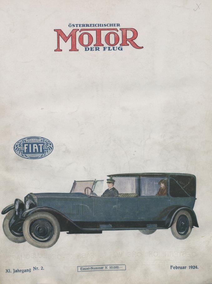 Журнал Osterreichischer motor der flug №2 1924