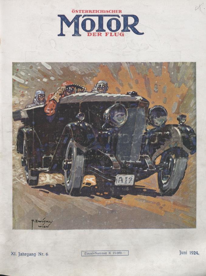 Журнал Osterreichischer motor der flug №6 1924