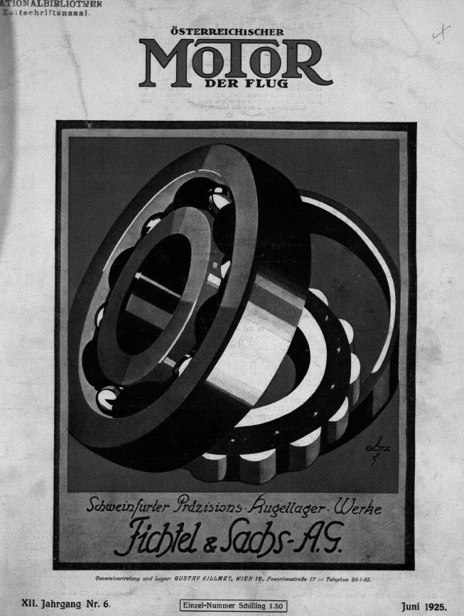 Журнал Osterreichischer motor der flug №6 1925