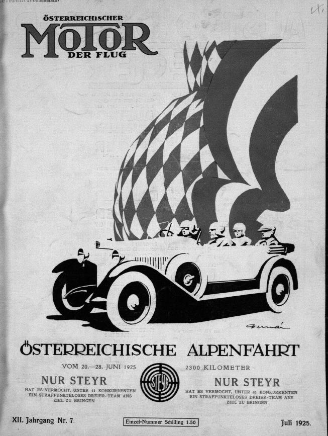 Журнал Osterreichischer motor der flug №7 1925