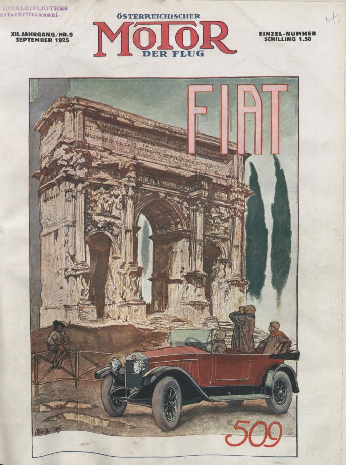Журнал Osterreichischer motor der flug №9 1925