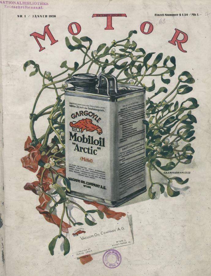 Журнал Osterreichischer motor  №1 1926