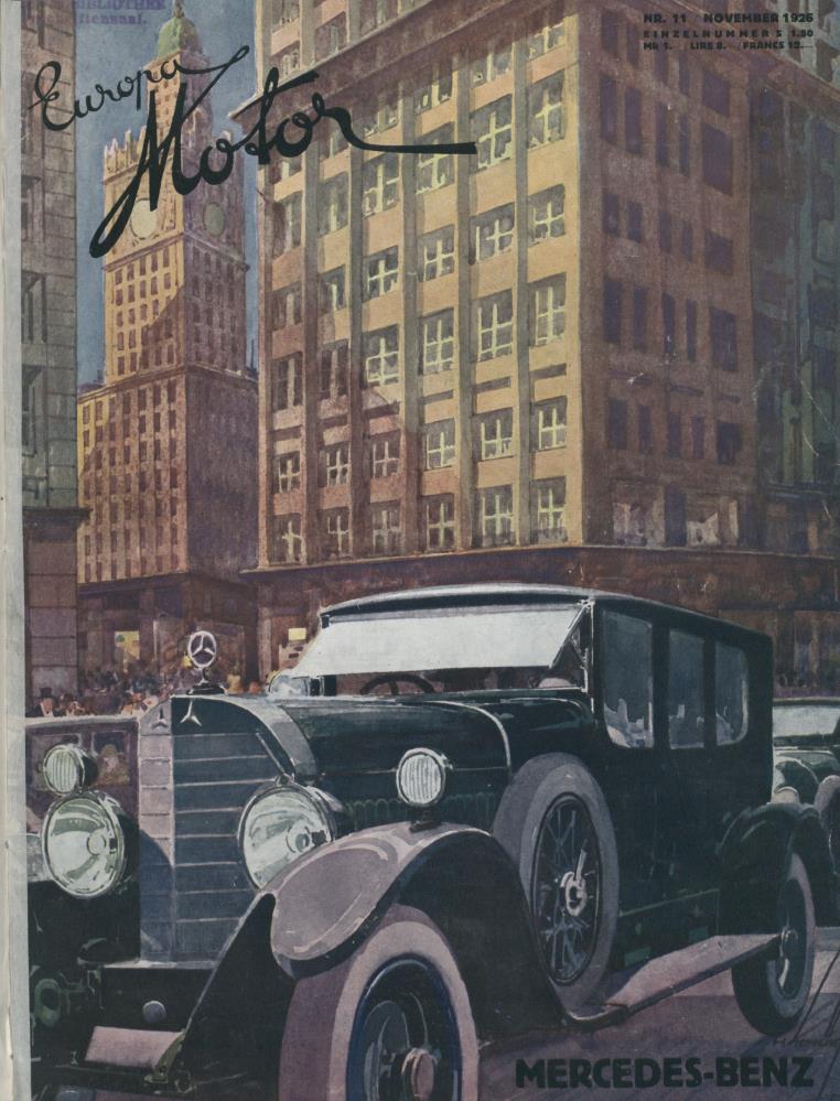 Журнал Europa motor  №11 1926