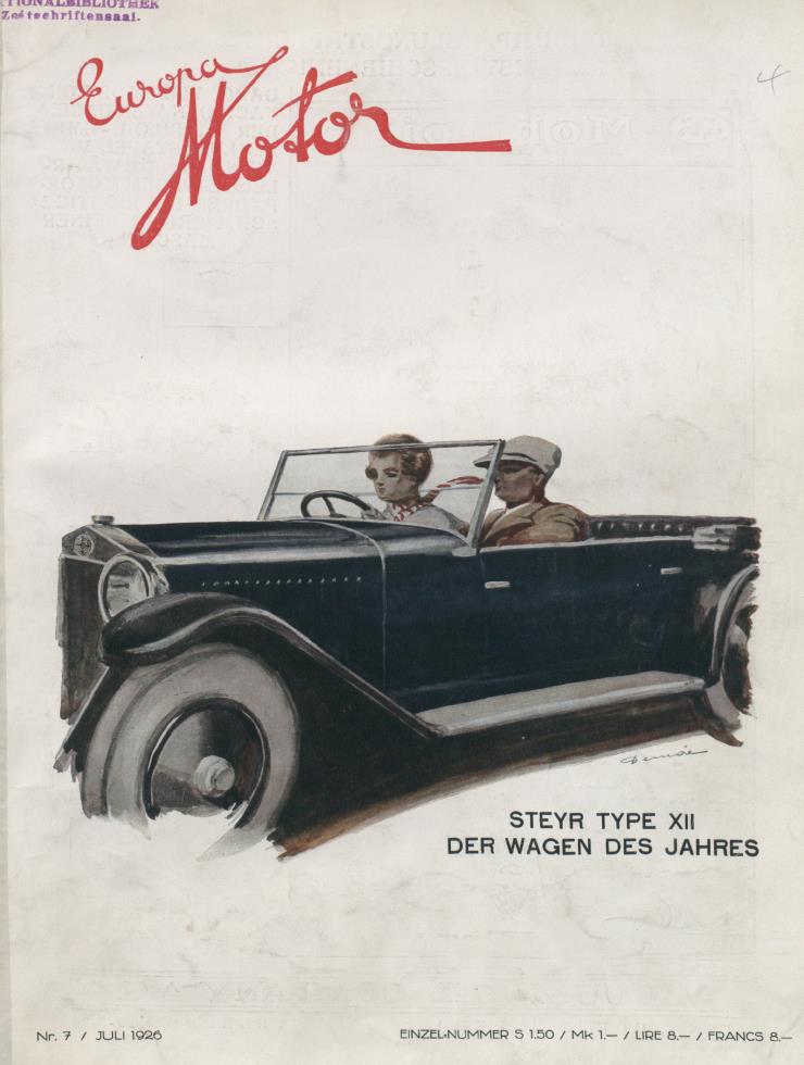 Журнал Europa motor  №7 1926