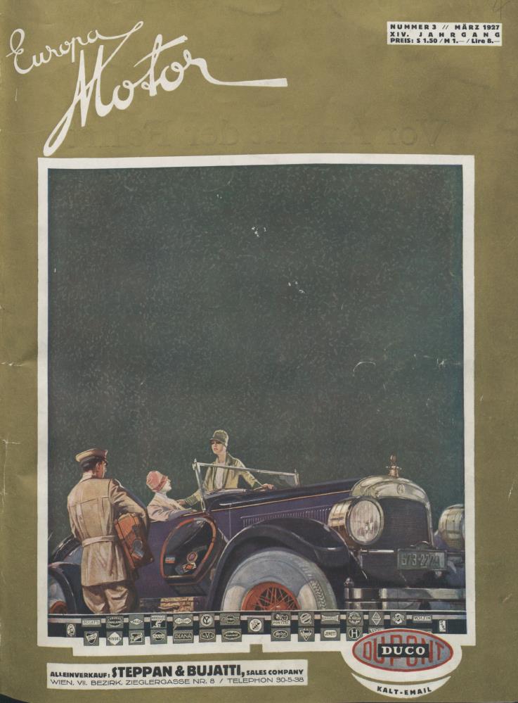 Журнал Europa motor  №3 1927