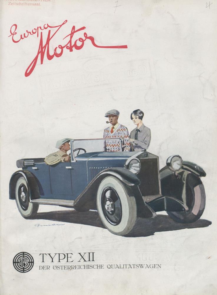 Журнал Europa motor  №7 1927