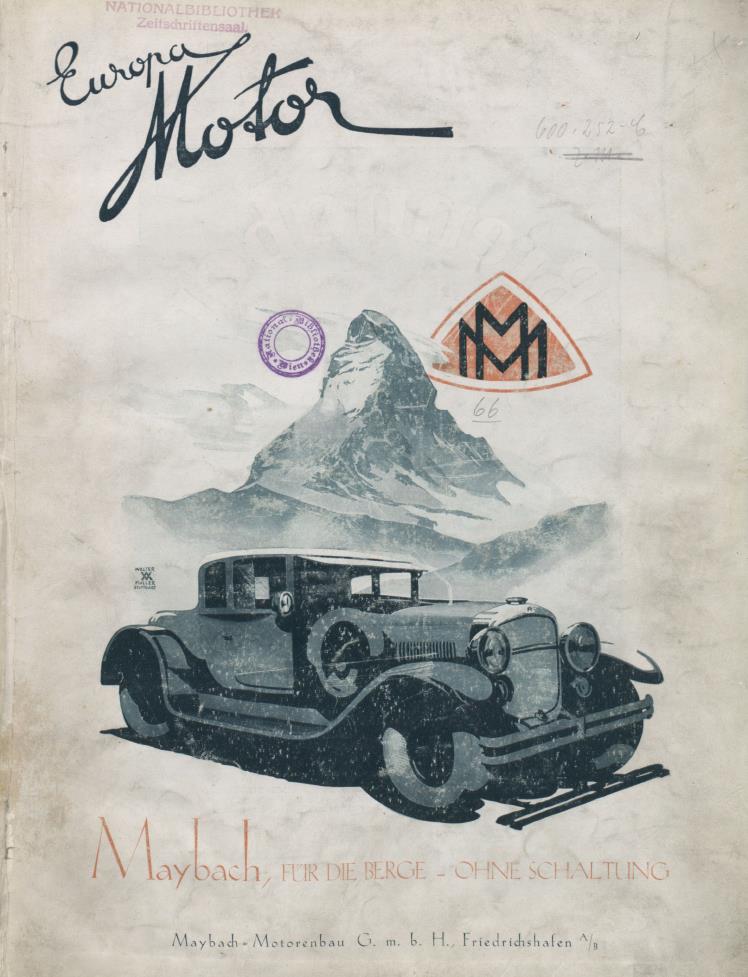 Журнал Europa motor  №1 1928