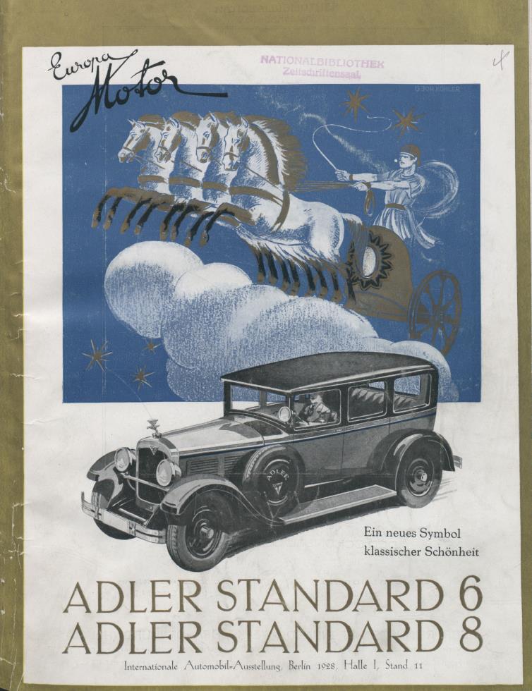 Журнал Europa motor  №11 1928