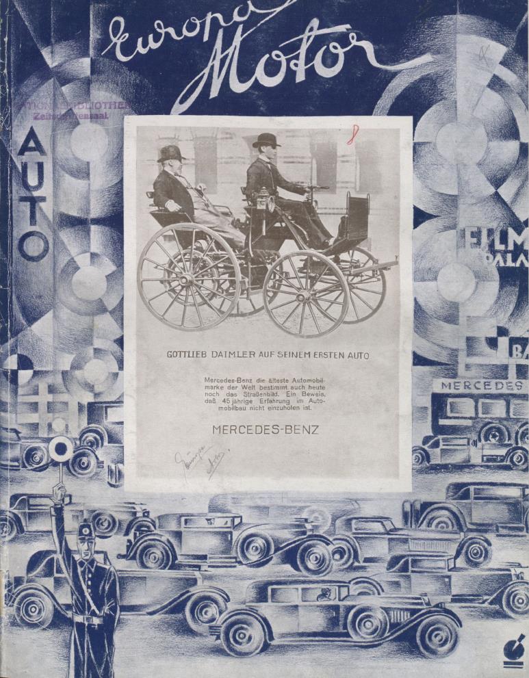 Журнал Europa motor  №8 1929