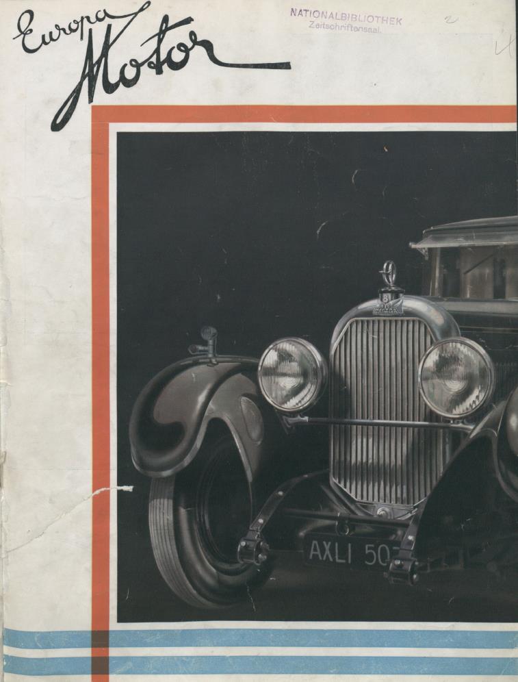 Журнал Europa motor  №2 1931