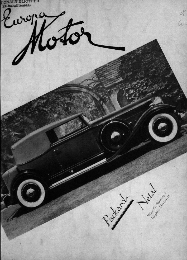 Журнал Europa motor  №9 1932