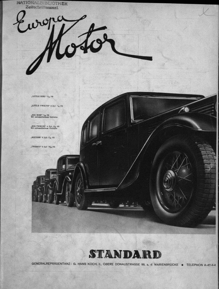 Журнал Europa motor  №3 1933