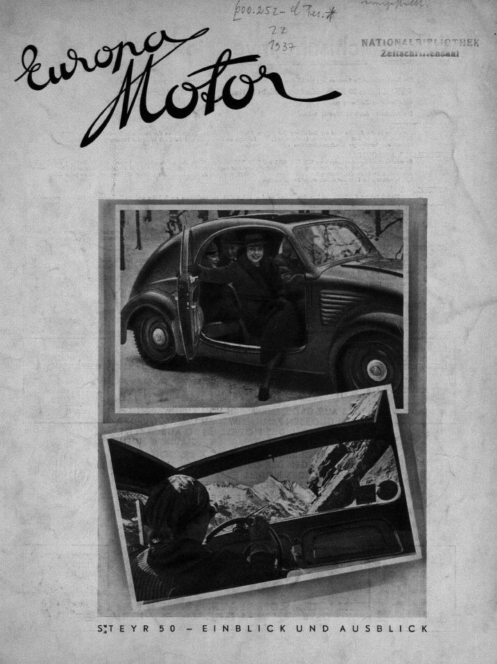 Журнал Europa motor  №1 1937